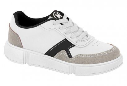 Tenis Molekinho 2838.123.79938 2838.123.17063.79938 - Branco/Cinza