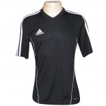 Camiseta Adidas Estro 12 X20953 Preto Branco Chuteira Nike Adidas. Sandalias Femininas. Sandy Calcados
