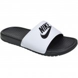 Chinelo Nike Benassi JDI 343880 100 Preto/branco Chuteira Nike