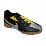 フット TENIS NIKE T90 EXACTO IV INFANTIL 1665 - PRETO/CHUMBO/AMARELO