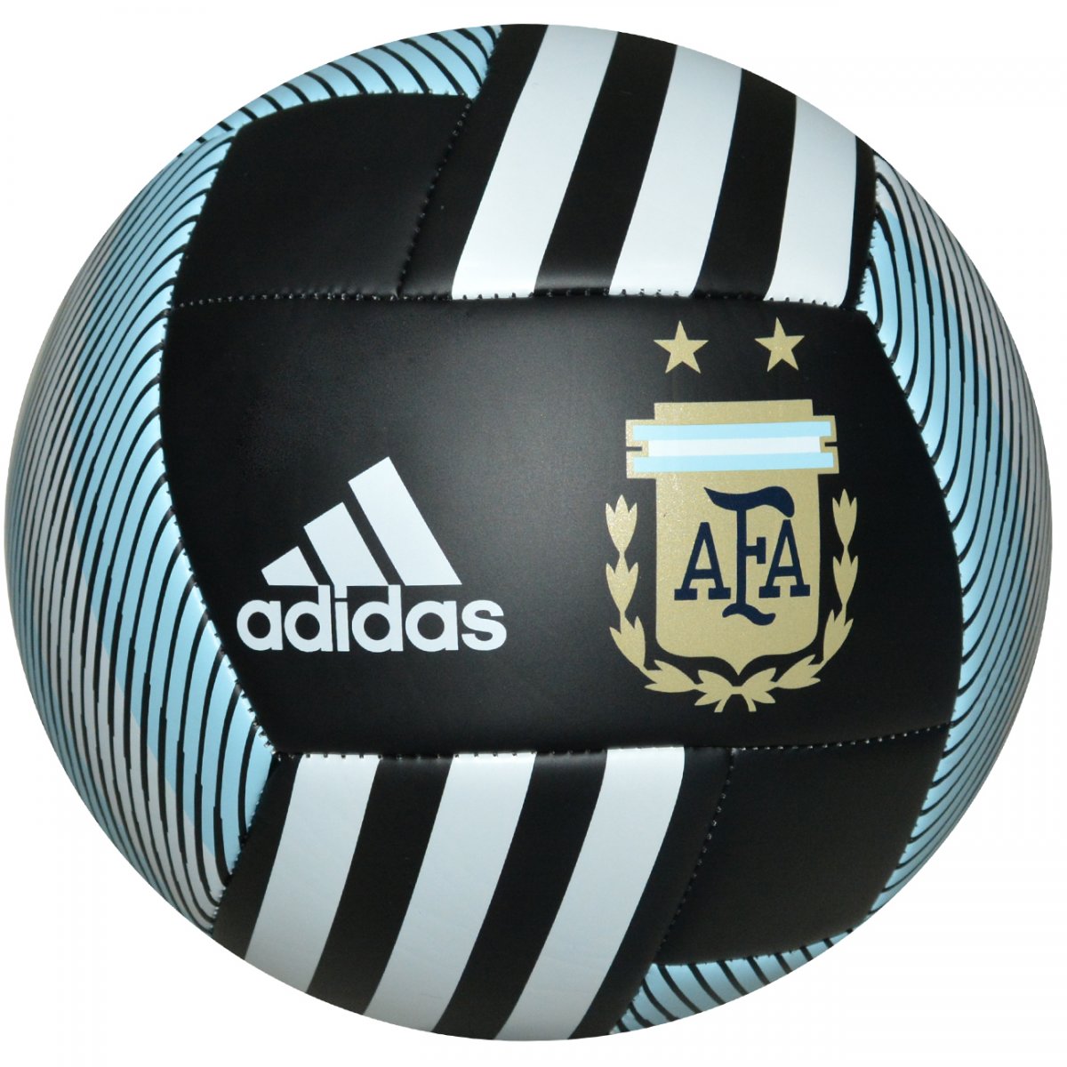 Bola Adidas Argentina CD8505 - Preto/branco/azul - Chuteira Nike