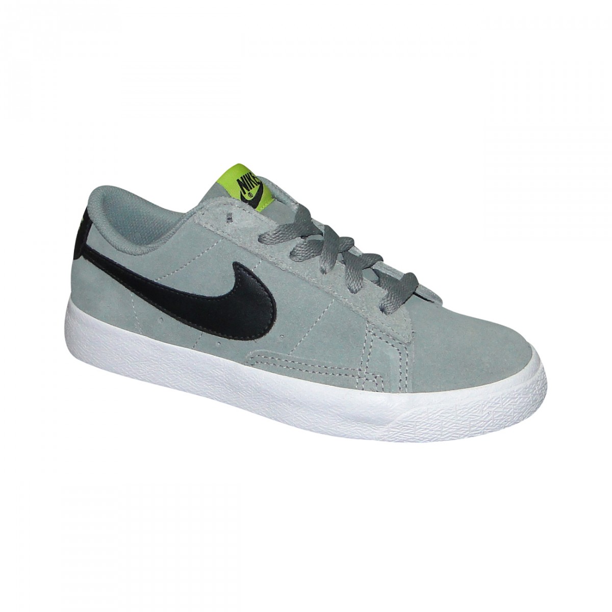 Tenis Nike Blazer Low Infantil 617074 300 - Cinza/Preto/Branco - Chuteira Nike, Adidas 