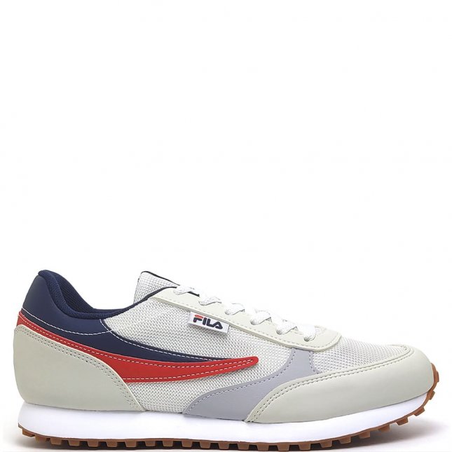 Tênis Masculino Fila Renno Classic M Esportivo Branco Branco e Marinho  F01L00258 6205