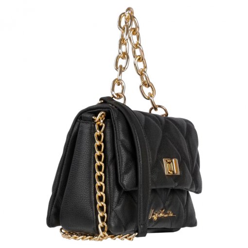 Bolsa Média Alça Corrente Luiza Barcelos 77770654 - Preto | Sapato