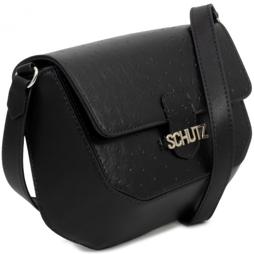 Bolsa Tiracolo Fecho Magnético Schutz S500150750 - Black | Sapato Show