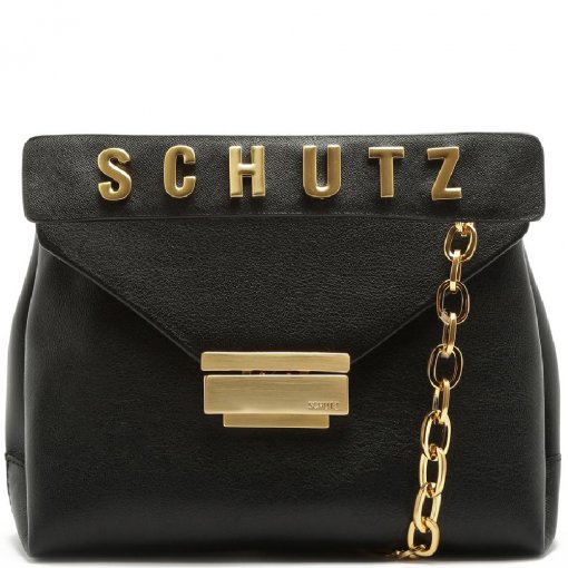 Bolsa Tiracolo Luara Schutz S500181176 - Couro Preto | Sapato Show