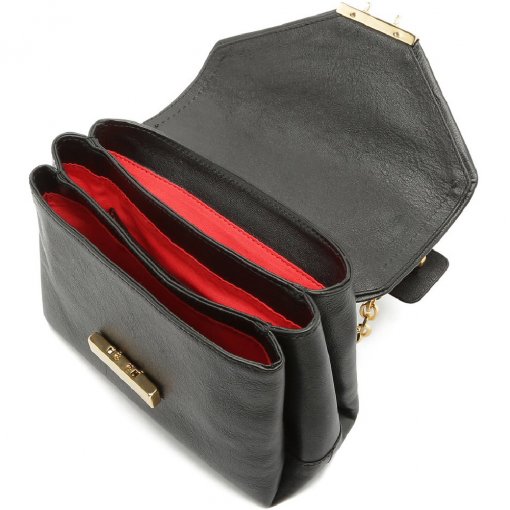Bolsa Tiracolo Luara Schutz S500181176 - Couro Preto | Sapato Show