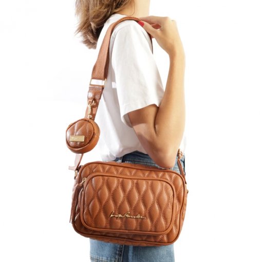 Bolsa Tiracolo Matelassê + Porta-Moedas Luiza Barcelos 77770617