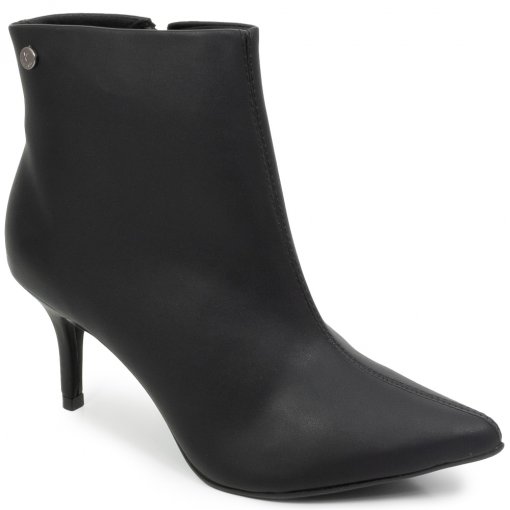 botas femininas bota cano curto preta salto fino