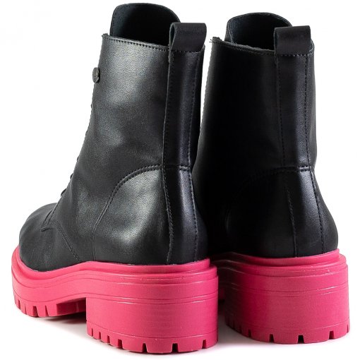 Bota Coturno Feminino Tratorado Cano Médio Quiz 641961