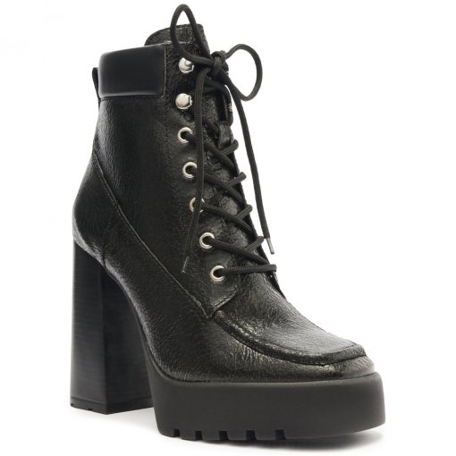 Bota Schutz Bota Salto Grosso Couro Schutz Bota Feminina Rafaela