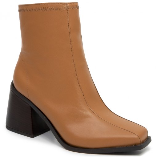 Bota Salto Bloco Médio Bico Quadrado My Shoes L855590002
