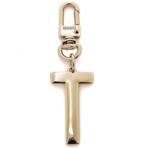 Chaveiro Signature Charm Letra T Schutz S460780020 - Dourado