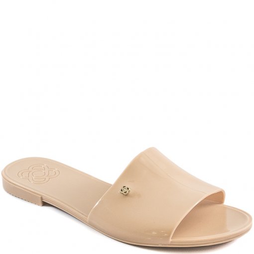 Chinelo Feminino Slide Verão 2020 Petite Jolie PJ4305 Nude