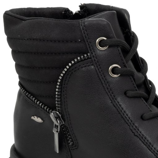 Coturno Feminino Zíper Decoratico Matelassê Dakota G9672 Preto