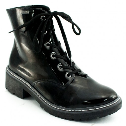 Sapato Quiz Coturno Quiz Preto Calcados Quiz Slip On Feminino Quiz