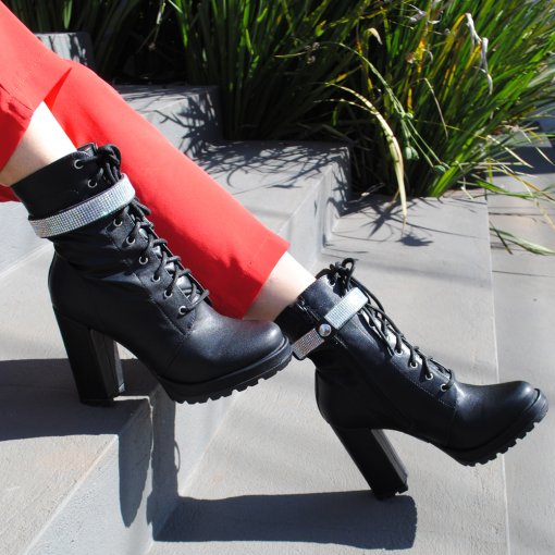 Alto Tratorado Bota Coturno Tanara Salto Tratorado Coturno Salto