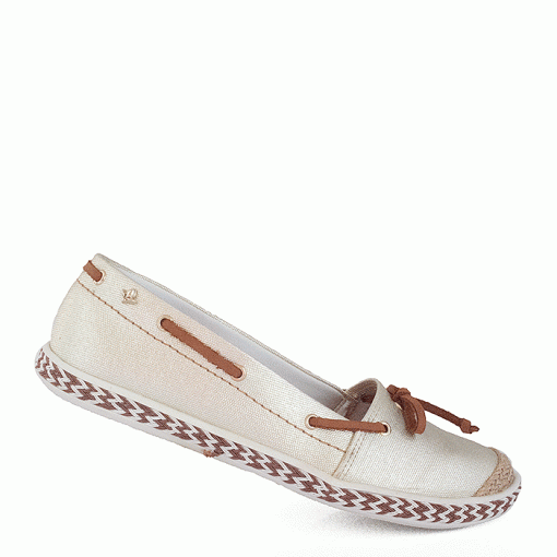Mocassim Feminino Cravo e Canela - 142404 - Platina | Sapato Show