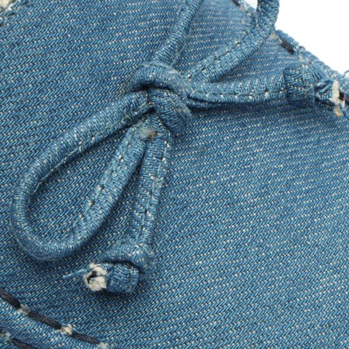Mocassim Feminino Jeans Desfiado Anacapri C301510040 - Azul | Sapato Show