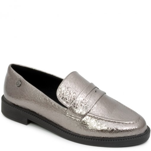 Sapato Feminino Mocassim Feminino Prata Mocassim Feminino Salto