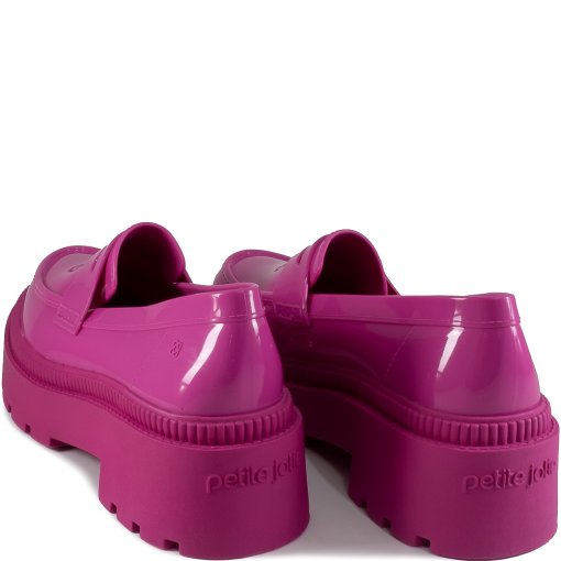 Mocassim Salto Bloco Tratorado Petite Jolie Pj6653 Pink Sapato