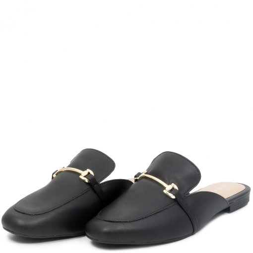 Bico Redondo Mule Feminino Via Uno Mule Feminino Fivela Bico