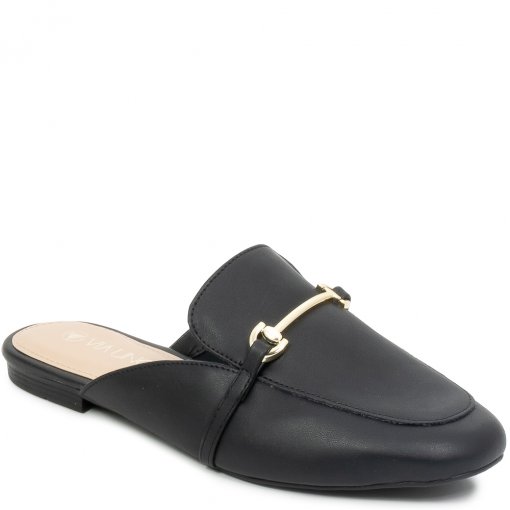 Mule Feminino Fivela Bico Redondo Bridão Via Uno 285024