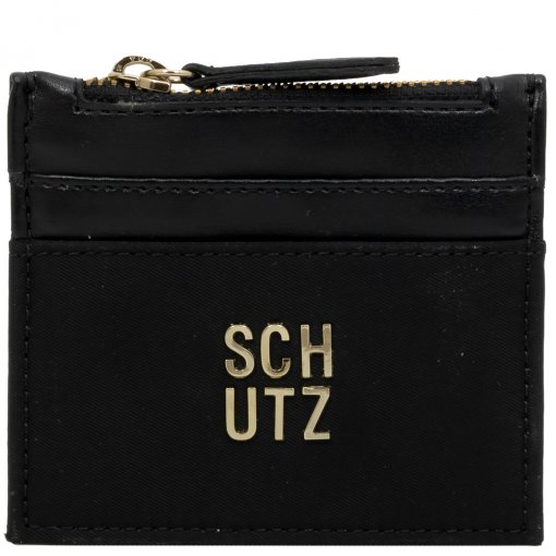 Porta Cartões Pequeno Com Zíper Schutz S460580321 - Black | Sapato