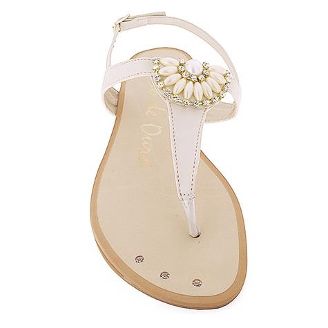 Compre Sandália Rasteira Fio de Ouro Nude Online