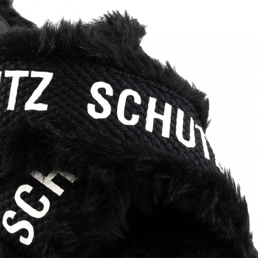 Rasteira Slide Cross Live In Alpaca Schutz S205740065 - Preto