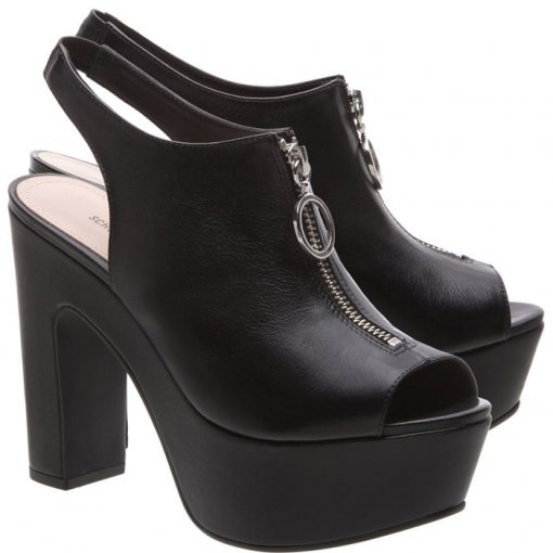 Boot Schutz Clog Schutz Croco Leather Knee High Heeled Boots