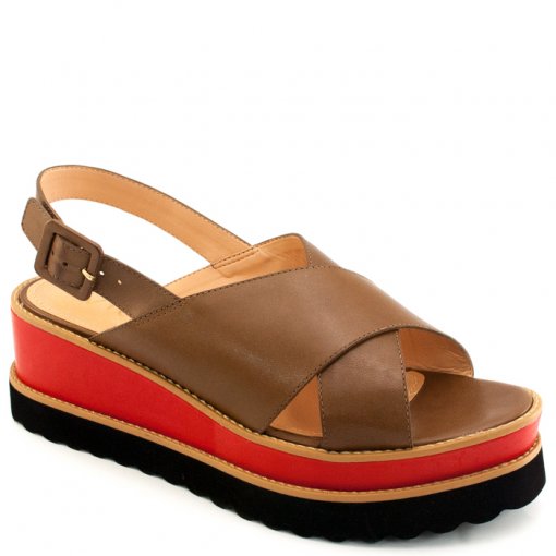 sandalia anabela flatform