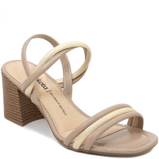 キントーン Sandália Salto Bloco Slingback Bico Quadrado Dakota Y9964