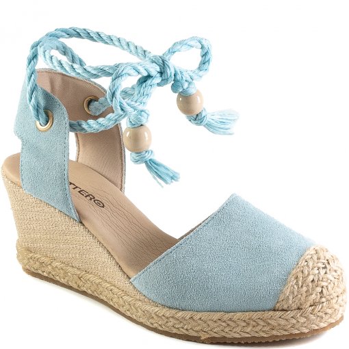 Sandália Espadrille Lace Up Em Corda Bottero 339703