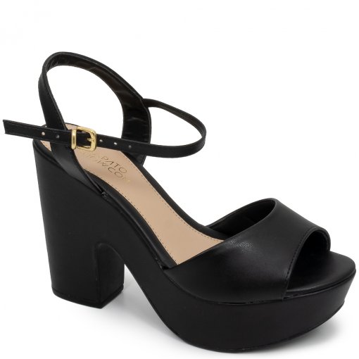 Sandália Feminina Salto Bloco Meia Pata Sapato Show 1898501