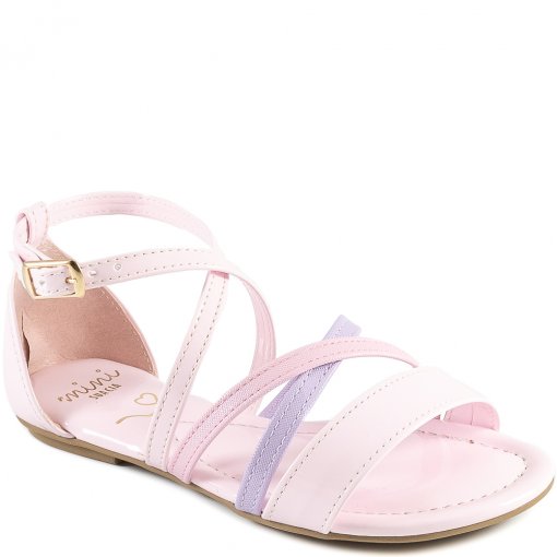 Chinelo Papete Infantil Molekinha Slide Com Fivela Off White - Rio Sul Calçados