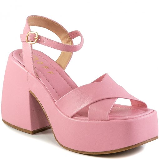 Sandália Meia Pata Bico Quadrado Offline