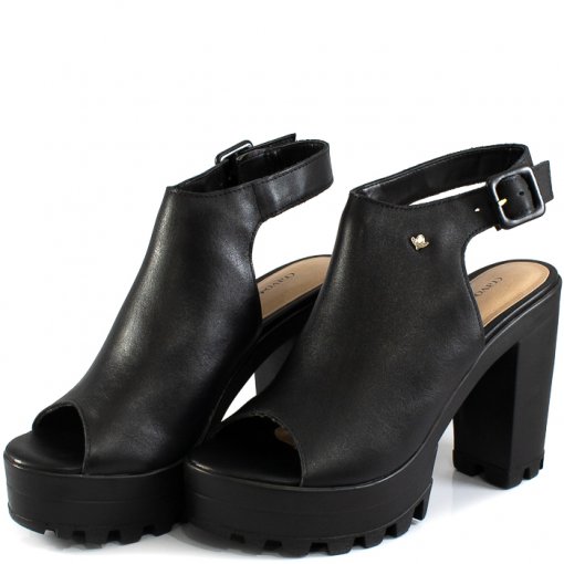 sandalia open boot tratorada