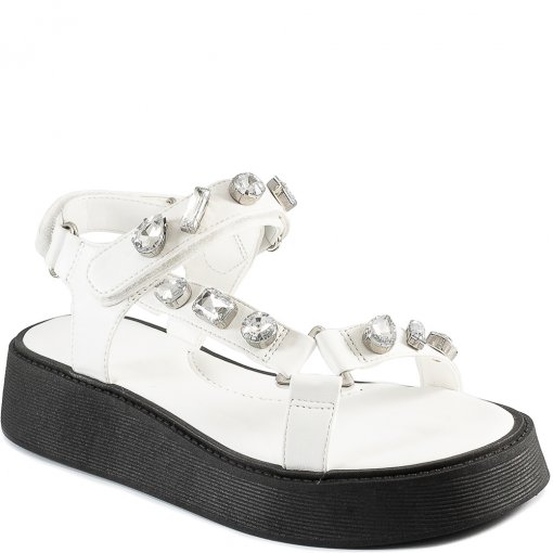 Sandália Papete Flatform Sporty Pedrarias Schutz S212730004