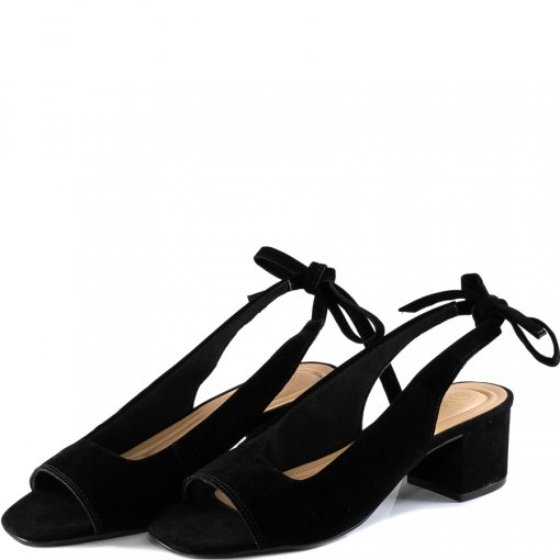 Sandália Peep Toe Bico Quadrado Slingback Via Uno 482030