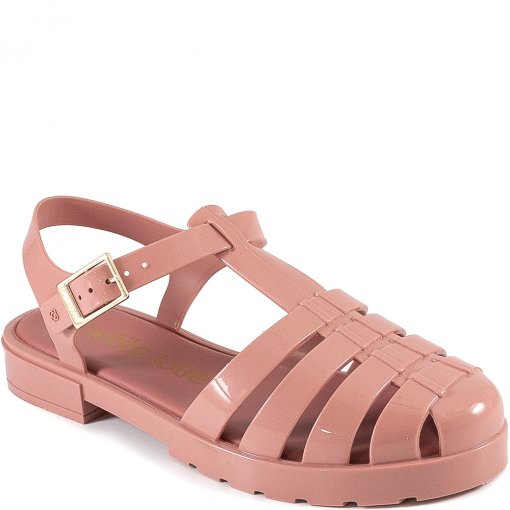 Sandália Jelly Feminina Tratorada Polly Petite Jolie PJ5595 - Rosa Antigo |  Sapato Show