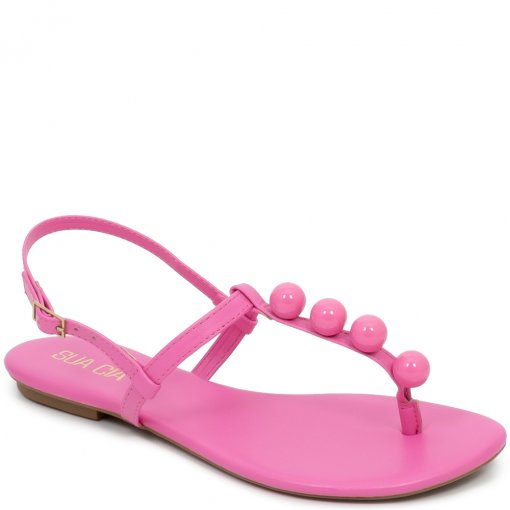 Sandália Rasteira Feminina Esferas Sapato Show 14936