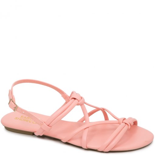 Sandália Rasteira Feminina Fivela Sapato Show 14412