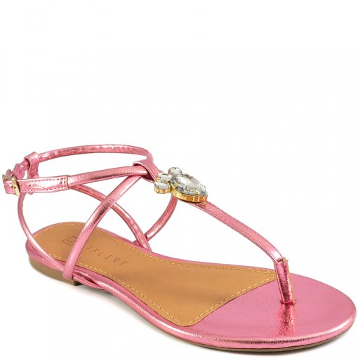 Sandália Rasteira Feminina Pedrarias Verão Offline 21981