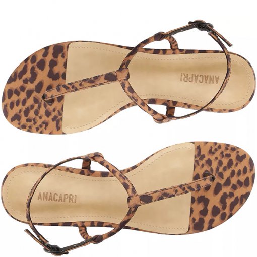 sandalia rasteira animal print
