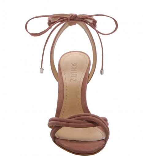Sandália Salto Alto Strings Schutz S013871535 - Bege | Sapato Show