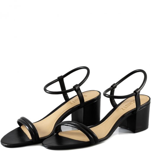 Sandália Schutz Tiras Preta Original - DVQ30 | Etiqueta Única