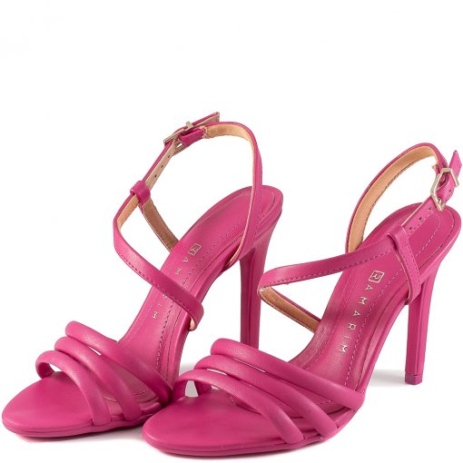 Sandália Slingback de Tiras Salto Fino Verão Ramarim 2268203