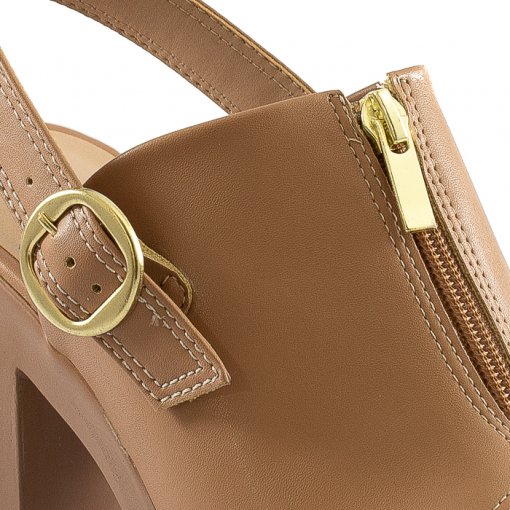 Sandália Tratorada Salto Bloco 2020 Quiz 67-55522 Antique