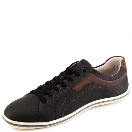 Sapatenis Democrata Rave - Preto/Tabaco | Sapato Show